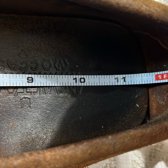 Minnetonka Chestnut Suede Brushed Suede Driving Moccasins Loafers Size 11.5 - Picture 8 of 15